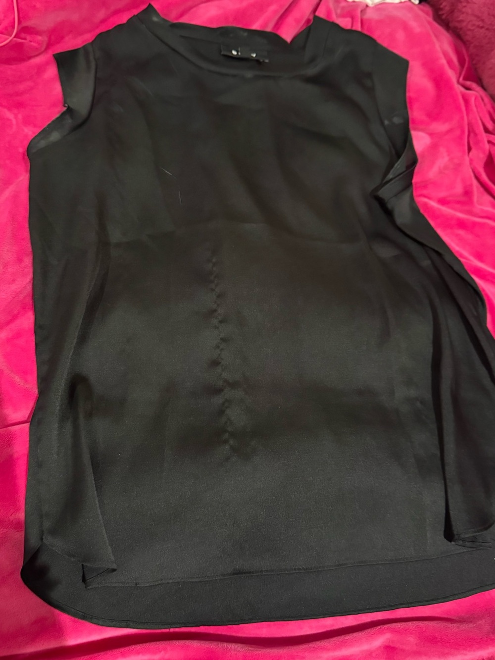 DKNY Black Sleeveless Blouse Tank Top Size M - Picture 2 of 6
